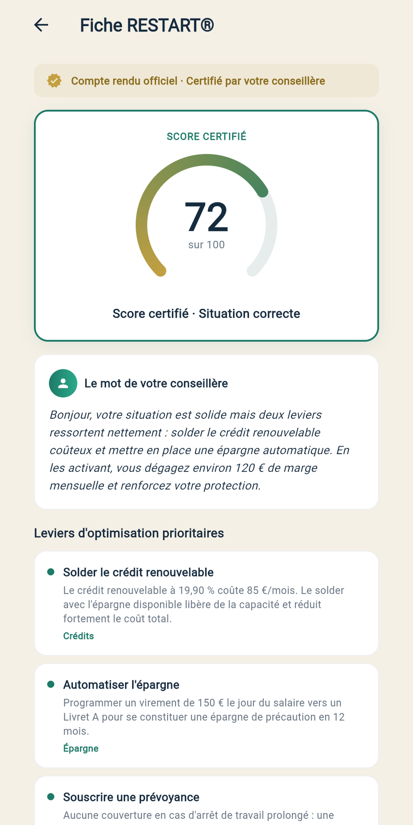 Fiche RESTART®